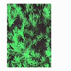 Green Etched Background Small Garden Flag (two Sides) by Sudhe