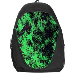 Green Etched Background Backpack Bag by Sudhe