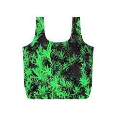 Green Etched Background Full Print Recycle Bag (s) by Sudhe