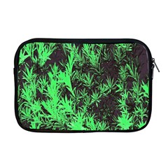 Green Etched Background Apple Macbook Pro 17  Zipper Case by Sudhe