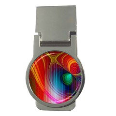 Background Color Colorful Rings Money Clips (round)  by Sudhe