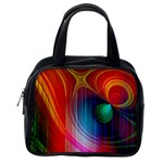 Background Color Colorful Rings Classic Handbag (Two Sides) Back