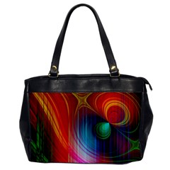 Background Color Colorful Rings Oversize Office Handbag by Sudhe