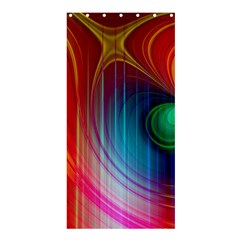 Background Color Colorful Rings Shower Curtain 36  X 72  (stall)  by Sudhe