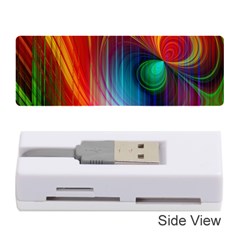 Background Color Colorful Rings Memory Card Reader (stick) by Sudhe