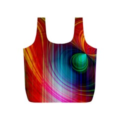 Background Color Colorful Rings Full Print Recycle Bag (s) by Sudhe