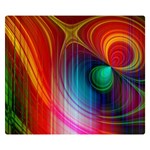 Background Color Colorful Rings Double Sided Flano Blanket (Small)  50 x40  Blanket Front