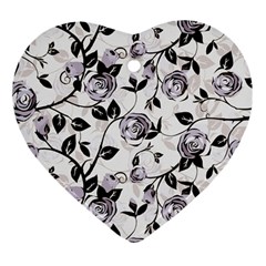 Floral Pattern Background Ornament (heart)