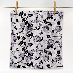 Floral Pattern Background Face Towel by Sudhe