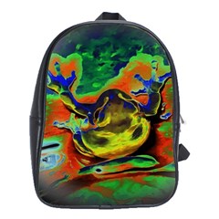 Abstract Transparent Background School Bag (xl) by Sudhe