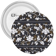 Floral Pattern Background 3  Buttons by Sudhe