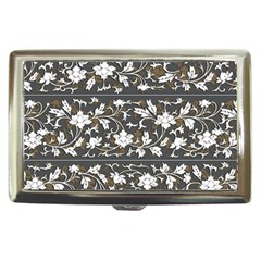 Floral Pattern Background Cigarette Money Case by Sudhe