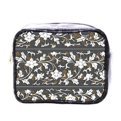 Floral Pattern Background Mini Toiletries Bag (one Side) by Sudhe