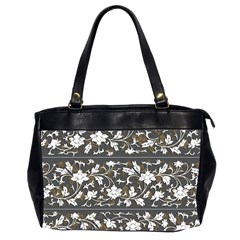 Floral Pattern Background Oversize Office Handbag (2 Sides) by Sudhe