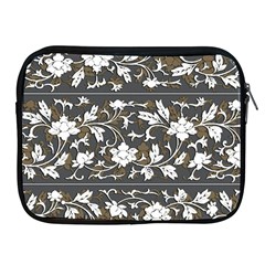 Floral Pattern Background Apple Ipad 2/3/4 Zipper Cases by Sudhe