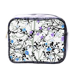 Floral Pattern Background Mini Toiletries Bag (one Side) by Sudhe