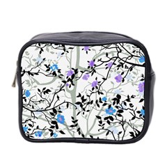 Floral Pattern Background Mini Toiletries Bag (two Sides) by Sudhe