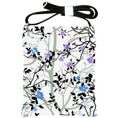 Floral Pattern Background Shoulder Sling Bag by Sudhe