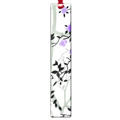 Floral Pattern Background Large Book Marks by Sudhe