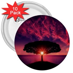 Flight Landscape Nature Sky 3  Buttons (10 Pack)  by Sudhe