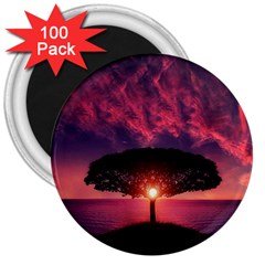 Flight Landscape Nature Sky 3  Magnets (100 Pack) by Sudhe