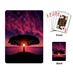 Flight Landscape Nature Sky Playing Cards Single Design