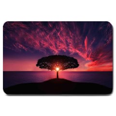 Flight Landscape Nature Sky Large Doormat  by Sudhe