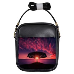 Flight Landscape Nature Sky Girls Sling Bag by Sudhe