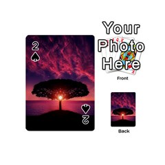 Flight Landscape Nature Sky Playing Cards 54 (mini) by Sudhe