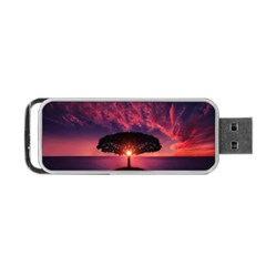 Flight Landscape Nature Sky Portable Usb Flash (one Side) by Sudhe