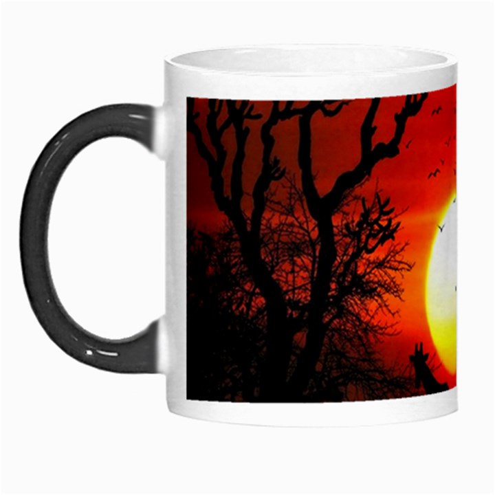 Animals Birds Dawn Giraffe Morph Mugs