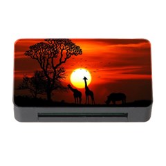 Animals Birds Dawn Giraffe Memory Card Reader With Cf by Sudhe