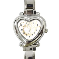 Golden Rose Stakes Heart Italian Charm Watch by Sudhe