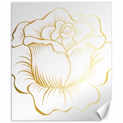 Golden Rose Stakes Canvas 8  X 10  by Sudhe