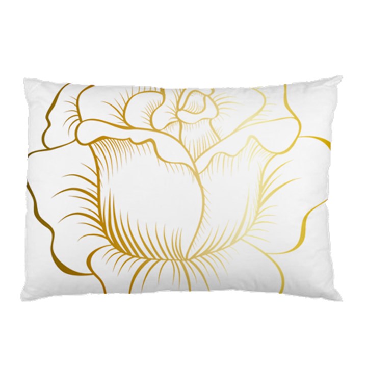 Golden Rose Stakes Pillow Case