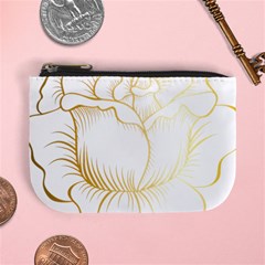 Golden Rose Stakes Mini Coin Purse by Sudhe