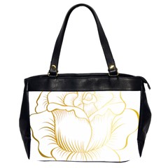 Golden Rose Stakes Oversize Office Handbag (2 Sides) by Sudhe