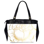 Golden Rose Stakes Oversize Office Handbag (2 Sides) Back