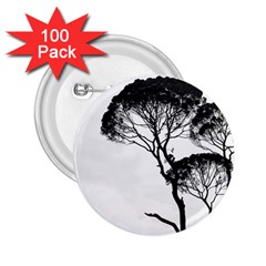 Silhouette Photo Of Trees 2 25  Buttons (100 Pack)  by Sudhe