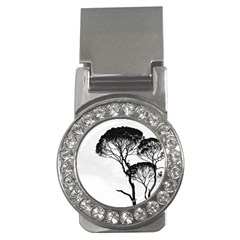 Silhouette Photo Of Trees Money Clips (cz)  by Sudhe