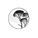 Silhouette Photo Of Trees Hat Clip Ball Marker (4 pack) Front