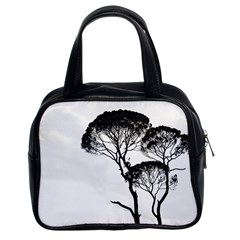 Silhouette Photo Of Trees Classic Handbag (two Sides) by Sudhe