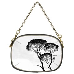 Silhouette Photo Of Trees Chain Purse (two Sides) by Sudhe