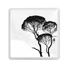 Silhouette Photo Of Trees Memory Card Reader (square) by Sudhe