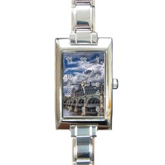 Architecture Big Ben Bridge Buildings Rectangle Italian Charm Watch by Sudhe