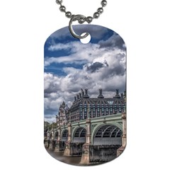 Architecture Big Ben Bridge Buildings Dog Tag (two Sides) by Sudhe