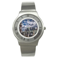 Architecture Big Ben Bridge Buildings Stainless Steel Watch by Sudhe