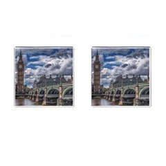 Architecture Big Ben Bridge Buildings Cufflinks (square) by Sudhe