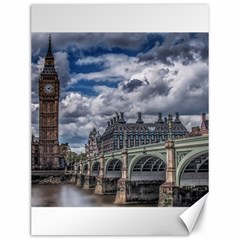 Architecture Big Ben Bridge Buildings Canvas 12  X 16  by Sudhe