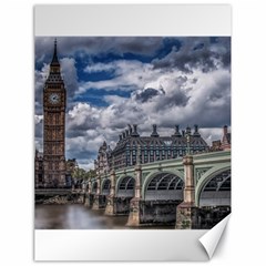 Architecture Big Ben Bridge Buildings Canvas 18  X 24  by Sudhe